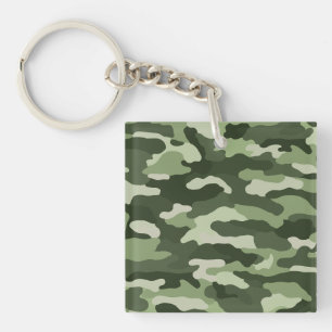 Groene Camouflage Custom Sleutelhanger
