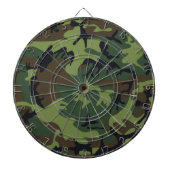 Groene camouflage Dart Board Dartbord (Voorkant)