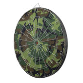 Groene camouflage Dart Board Dartbord (Voorkant Rechts)