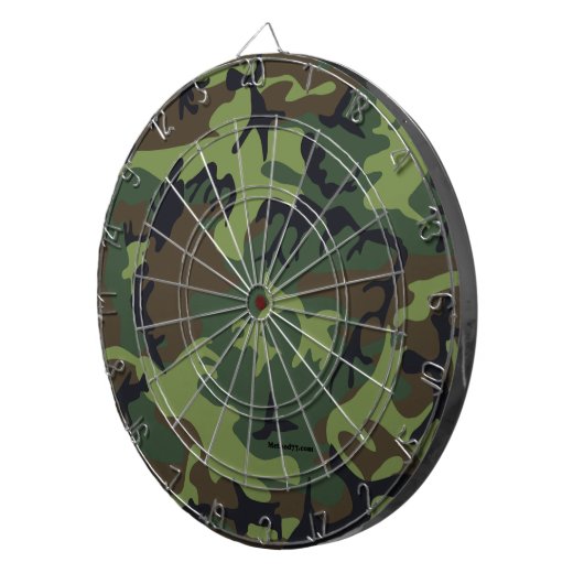 Groene camouflage Dart Board Dartbord (Voorkant Rechts)