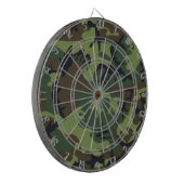 Groene camouflage Dart Board Dartbord (Voorkant Links)