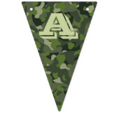 Groene camouflage die de bergen verstoort vlaggetjes (Derde vlag)