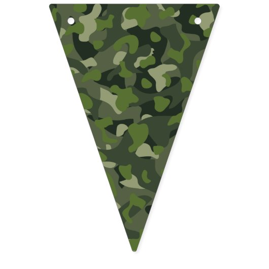 Groene camouflage die de bergen verstoort vlaggetjes (Eerste vlag)