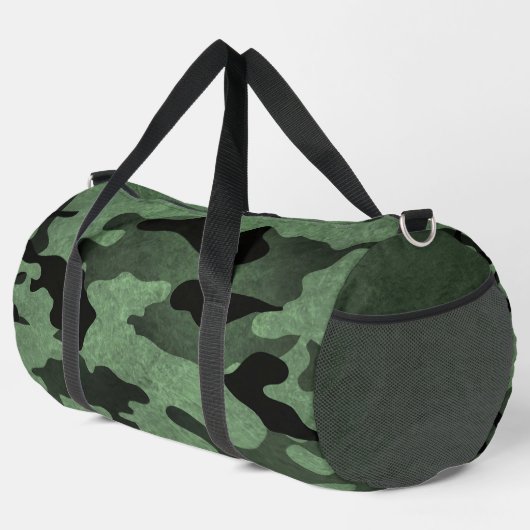 Groene Camouflage Duffel Bag Plunjezak (Rechterhoek)