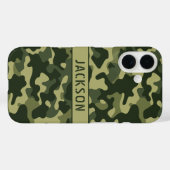 Groene Camouflage Gepersonaliseerd Case-Mate iPhone Case (Achterkant (horizontaal))