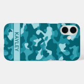 Groene Camouflage Gepersonaliseerd Case-Mate iPhone Case (Achterkant (horizontaal))