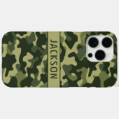 Groene Camouflage Gepersonaliseerd Case-Mate iPhone Case (Achterkant (horizontaal))