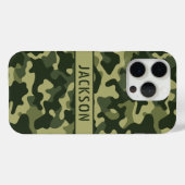 Groene Camouflage Gepersonaliseerd Case-Mate iPhone Case (Achterkant (horizontaal))