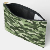 Groene camouflage groot etui (Open)