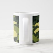 Groene camouflage Jumbo-Mok Grote Koffiekop (Achterkant)
