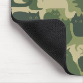 Groene camouflage katten patroon | Cool Katten Cam Muismat (Hoek)