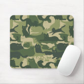 Groene camouflage katten patroon | Cool Katten Cam Muismat (Met muis)
