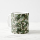 Groene camouflage  koffiemok (Voorkant links)