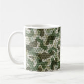 Groene camouflage  koffiemok (Links)