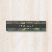 Groene camouflage, leger, leger deurbordje (Voorkant)