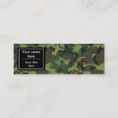 Groene camouflage, leger, leger mini visitekaartje (Achterkant)