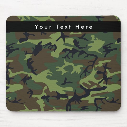 Groene camouflage, leger, leger muismat (Voorkant)