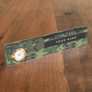 Groene camouflage, leger, leger naambordje