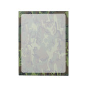 Groene camouflage, leger, leger notitieblok (Linkerzijde)