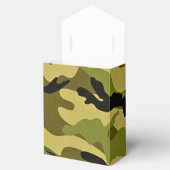 Groene camouflage leger textuur bedankdoosjes (Geopend)