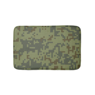 Groene camouflage legerpatroon badmat