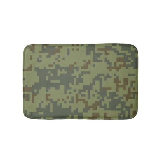 Groene camouflage legerpatroon badmat (Voorkant)
