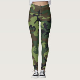 Groene camouflage leggings