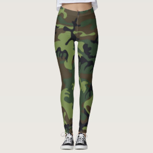 Groene camouflage leggings