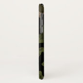 Groene camouflage met distressed look Case-Mate iPhone case (Achterkant/links)