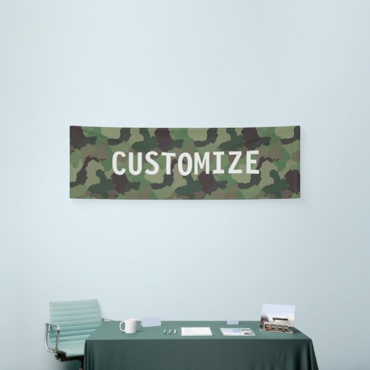 Groene Camouflage Militaire VS Service Party Banne Spandoek (Beurs)