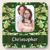 Groene camouflage onderzetter (Voorkant)