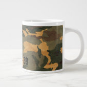 Groene camouflage patroon  2020 grote koffiekop (Rechts)