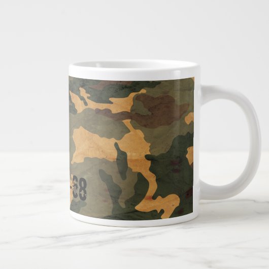 Groene camouflage patroon 2020 grote koffiekop (Rechts)