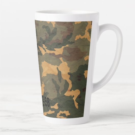 Groene camouflage patroon 2020 latte mok (Rechts)