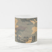 Groene camouflage patroon  2020 matglas koffiemok (Center)