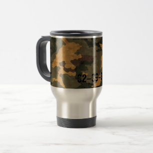 Groene camouflage patroon  2020 reisbeker
