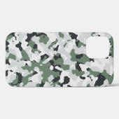 Groene camouflage patroon Hoesje-Mate iPhone case (Achterkant (horizontaal))