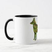 Groene camouflage van het Duitse Shepard-leger Mok (Links)