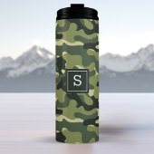 Groene Camouflage voor buitenjacht monogrammed Thermosbeker