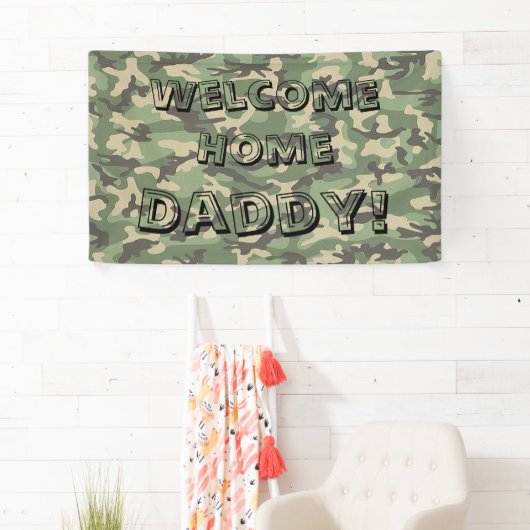 Groene Camouflage Welkome Banner van het Huis Gepe (Insitu)