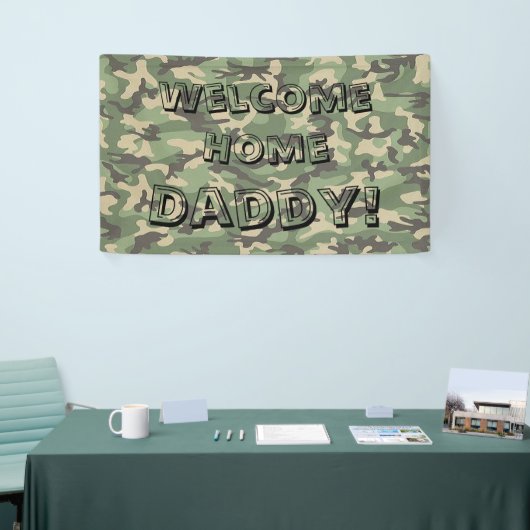 Groene Camouflage Welkome Banner van het Huis Gepe (Beurs)