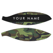 Groene camouflagepatroon, Jouw naam, personalisere Basketbal (Panelen)