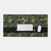 Groene camouflagepatroon, Jouw naam, personalisere Bureaumat (Keyboard & Muis)