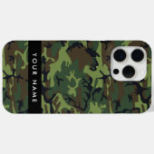 Groene camouflagepatroon, Jouw naam, personalisere Case-Mate iPhone Case (Achterkant (horizontaal))