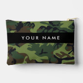 Groene camouflagepatroon, Jouw naam, personalisere Etui (Achterkant)