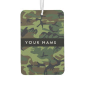 Groene camouflagepatroon, Jouw naam, personalisere Luchtverfrisser (Achterkant)