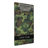 Groene camouflagepatroon, Jouw naam, personalisere Mini Klembord (Schuin)