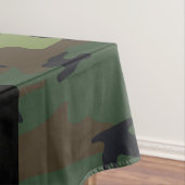 Groene camouflagepatroon, Jouw naam, personalisere Tafelkleed (Voorbeeld)