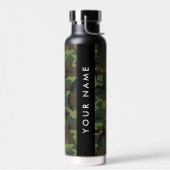 Groene camouflagepatroon, Jouw naam, personalisere Waterfles (Links)
