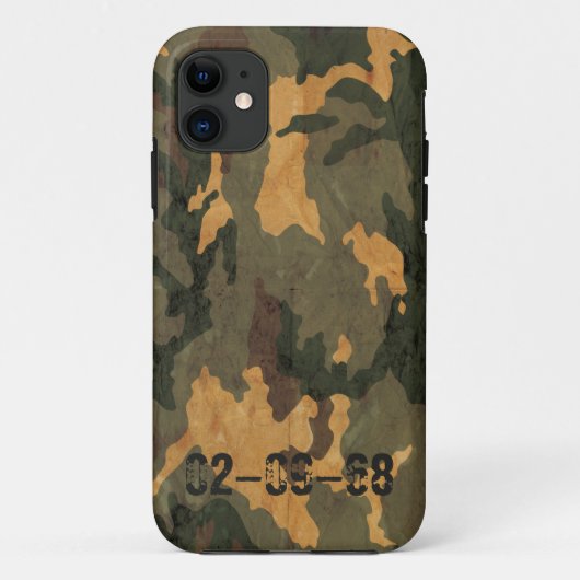 Groene camouflagepatroon vintage 2020 Case-Mate iPhone case (Achterkant)